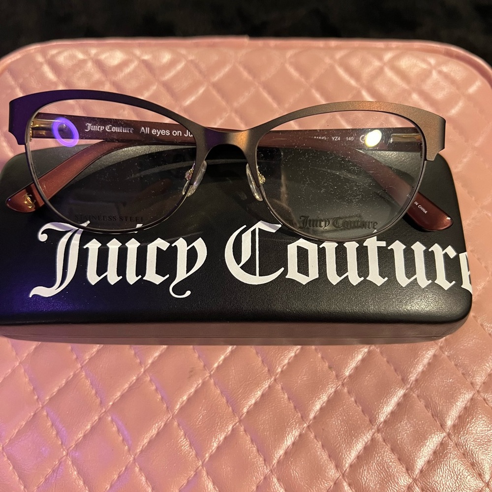 Juicy Couture Brown Cat-Eye Glasses